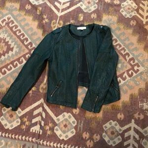 Emerald Green Moto Jacket